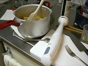 圧力鍋とバーミックス